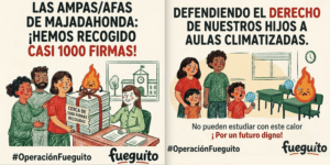 Padres, Madres y Familias de Majadahonda preparan movilizaciones en septiembre si vuelven el calor y las deficiencias a las aulas públicas