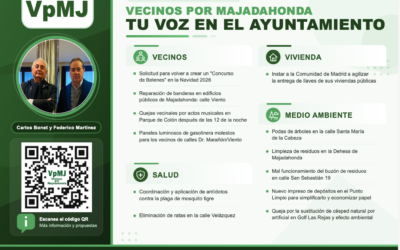 «Vecinos por Majadahonda» pregunta por las incidencias vecinales y el PP responde: Punto Limpio, malos olores, piscina y reductores de velocidad «Vecinos por Majadahonda» pregunta por las incidencias vecinales y el PP responde: Punto Limpio, malos olores, piscina y reductores de velocidad